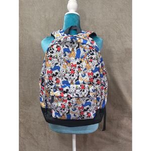 Disney Mickey Minnie Goofy Pluto Backpack All Over Print One Size School Bag